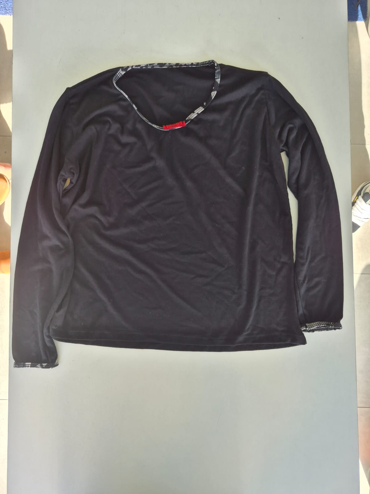 Camiseta Manga Longa Preto